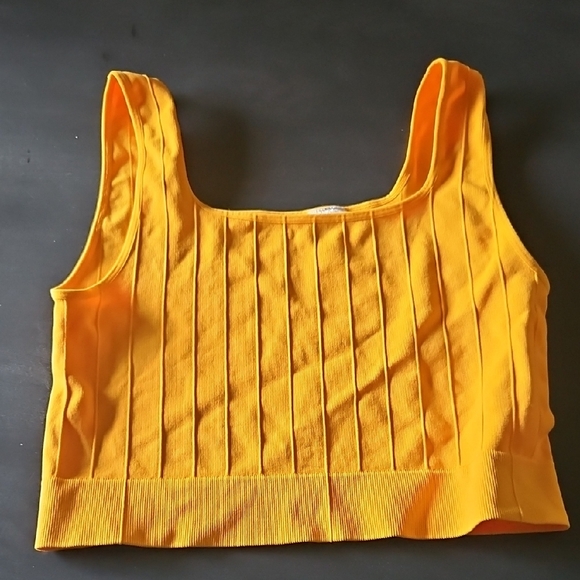 H&M Orange Ribbed Tank Top - Picture 1 of 3